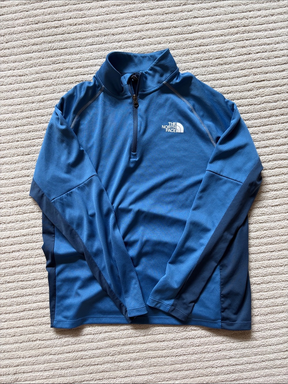 The North Face Dual-Tone Blue Quarter-Zip Pullover